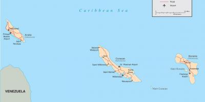 Žemėlapis Nyderlandų Antilai